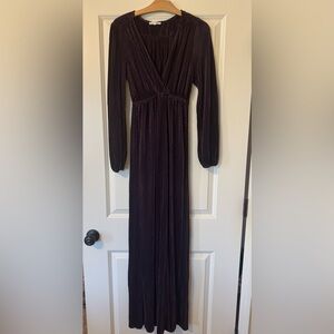 Baltic Born Long Sleeve Deep Purple Dress- bump friendly